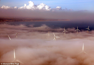Illustration for article titled Wind Turbines Create Their Own Clouds